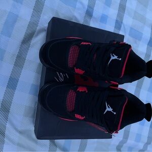 Jordan Men's Sneakers in Black and Red